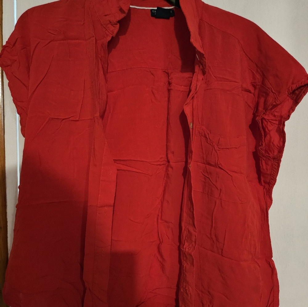 G by Guess Red Blouse